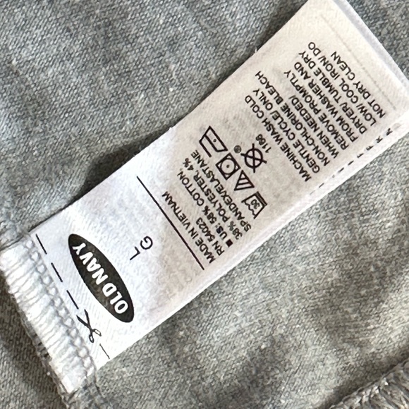 OLD NAVY women's leggings grey floral Spring/Summer casual workout Large stretch - Picture 4 of 4